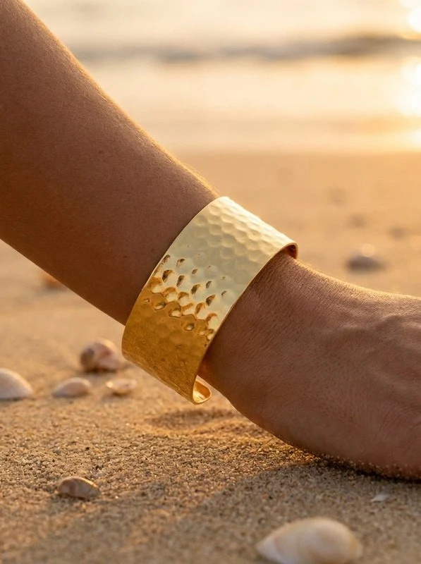 Mayorista Beli & Jolie - Brazalete rígido de acero inoxidable