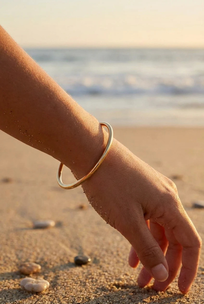 Grossiste Beli & Jolie - Bracelet jonc en acier inoxydable