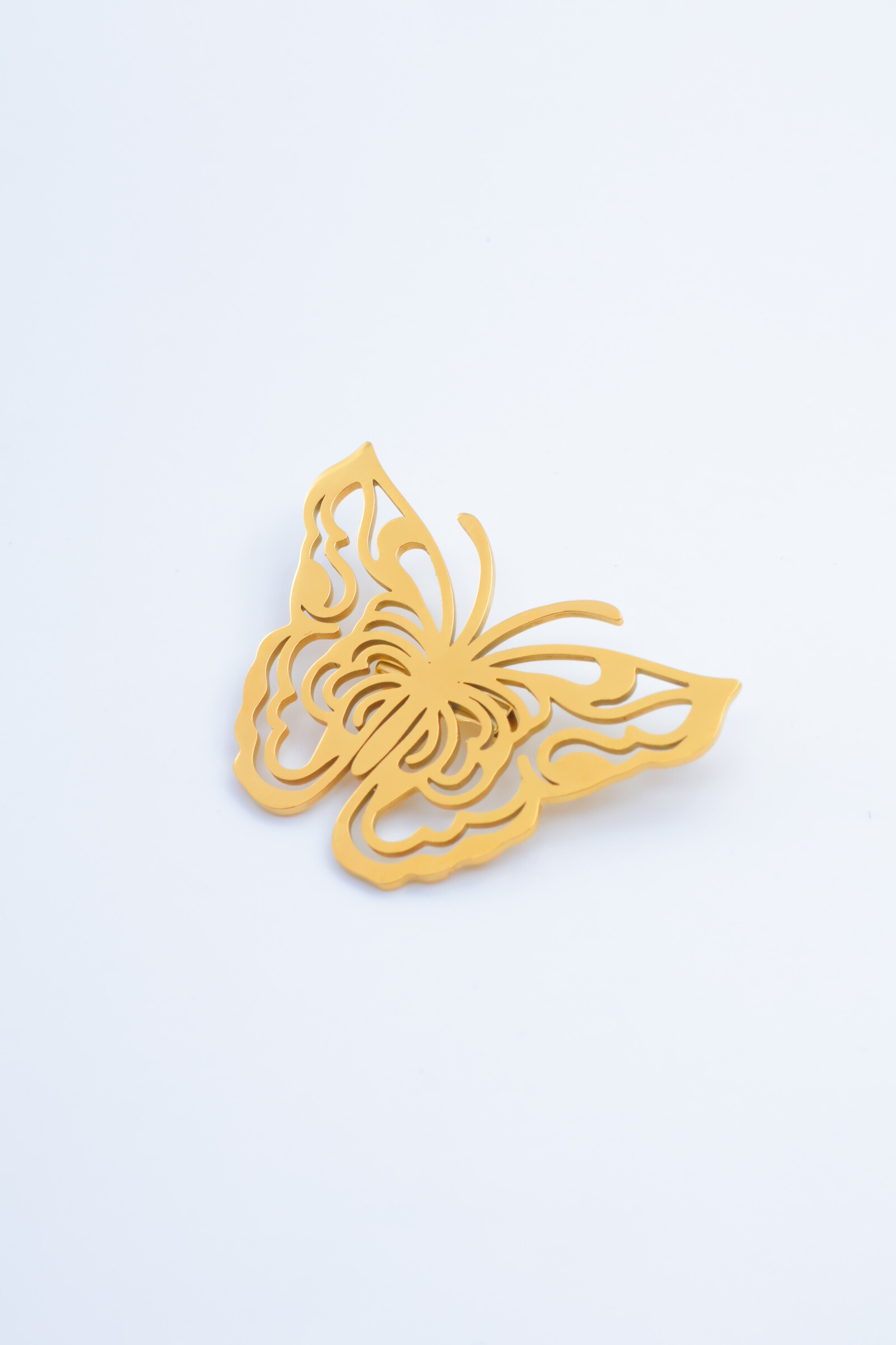 Wholesaler Beli & Jolie - Stainless steel butterfly brooch