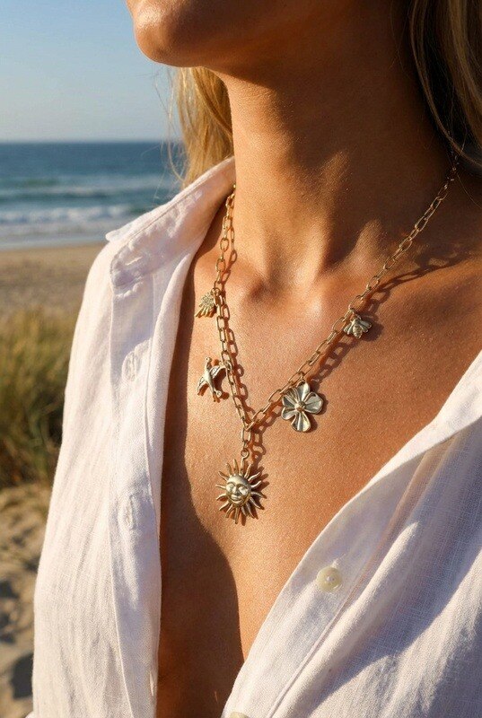 Mayorista Beli & Jolie - Collar de acero inoxidable