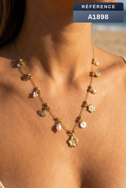 Grossiste Beli & Jolie - Collier en acier inoxydable