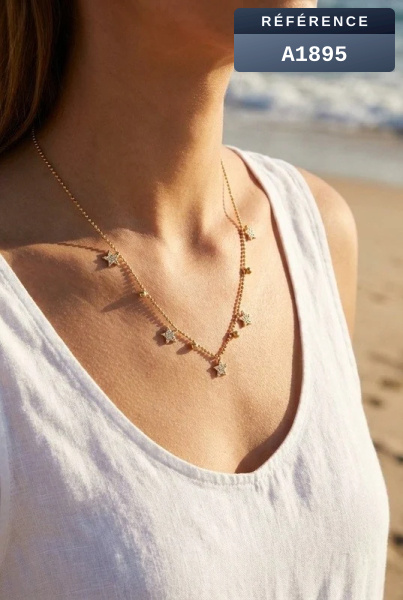 Grossiste Beli & Jolie - Collier en acier inoxydable