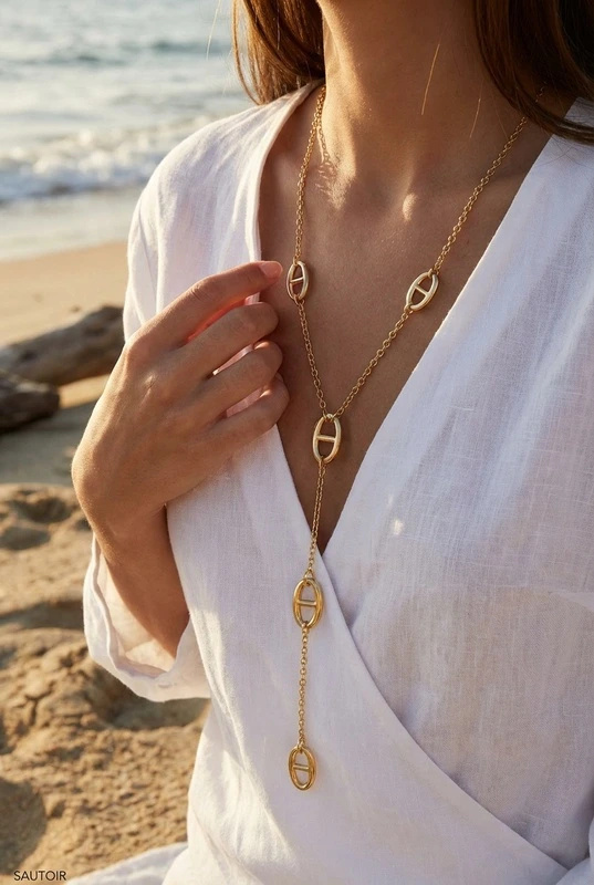 Grossiste Beli & Jolie - Collier en acier inoxydable