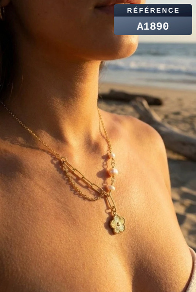 Grossiste Beli & Jolie - Collier en acier inoxydable