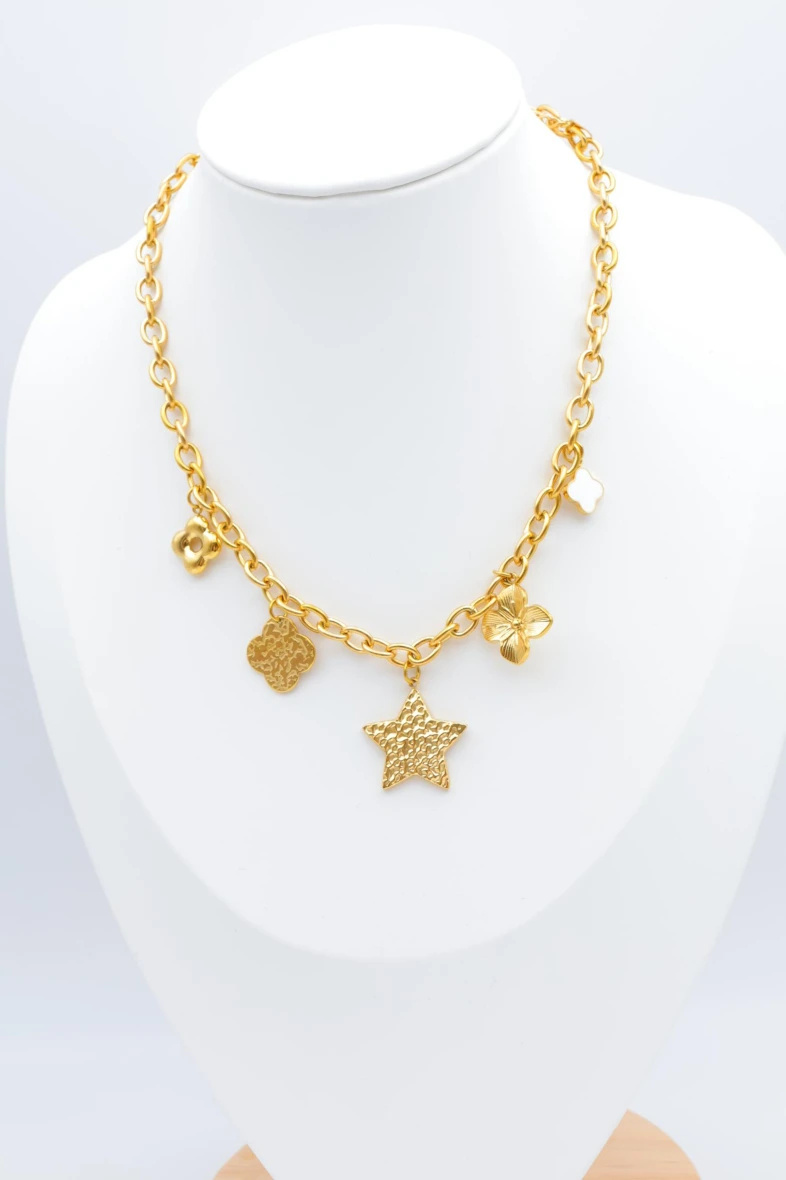 Mayorista Beli & Jolie - Collar de acero inoxidable