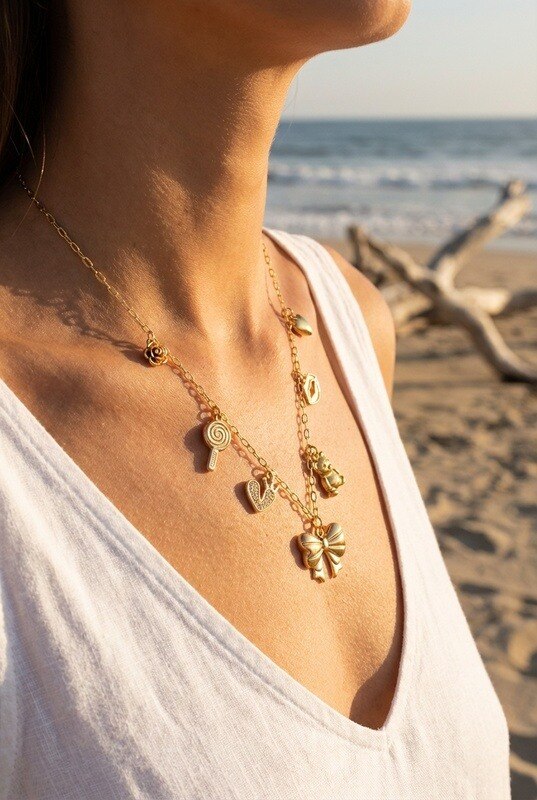 Mayorista Beli & Jolie - Collar de acero inoxidable