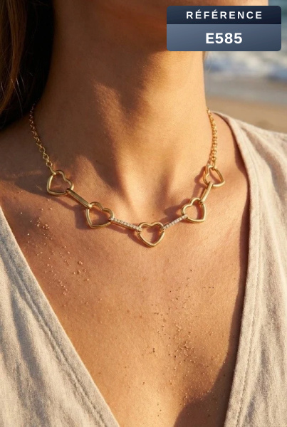 Grossiste Beli & Jolie - Collier en acier inoxydable
