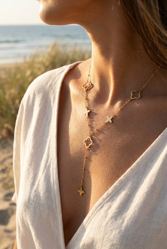 Mayorista Beli & Jolie - Collar de acero inoxidable