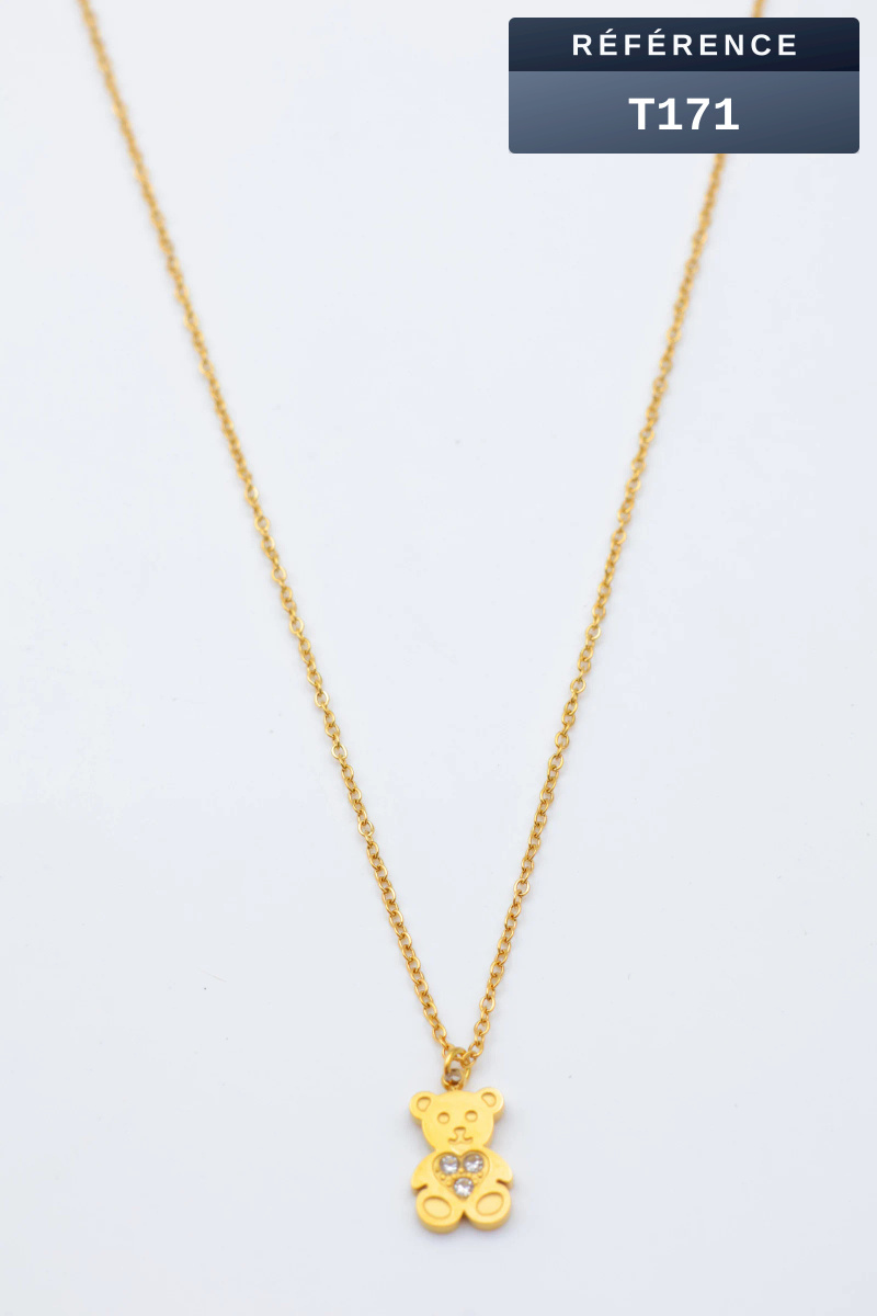 Grossiste Beli & Jolie - Collier en acier inoxydable