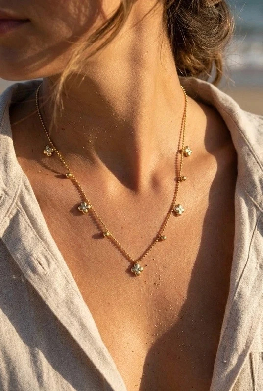 Mayorista Beli & Jolie - Collar de acero inoxidable