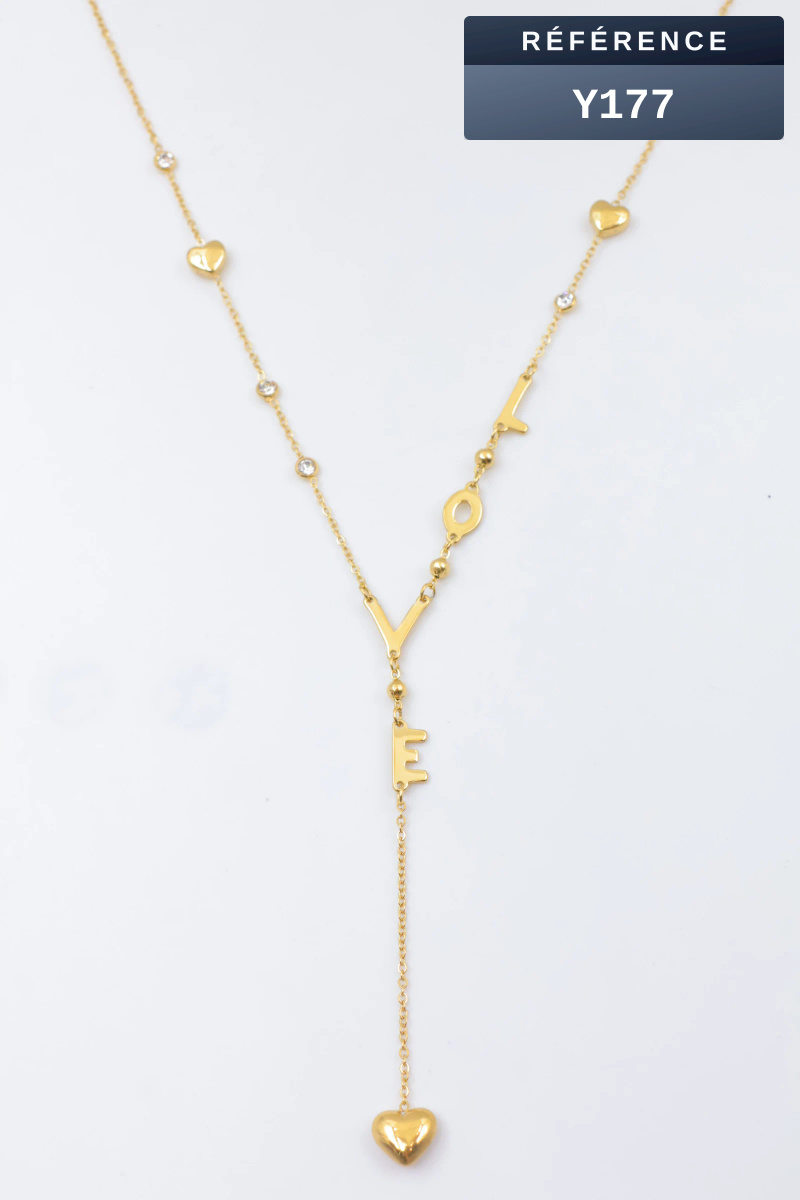 Grossiste Beli & Jolie - Collier en acier inoxydable