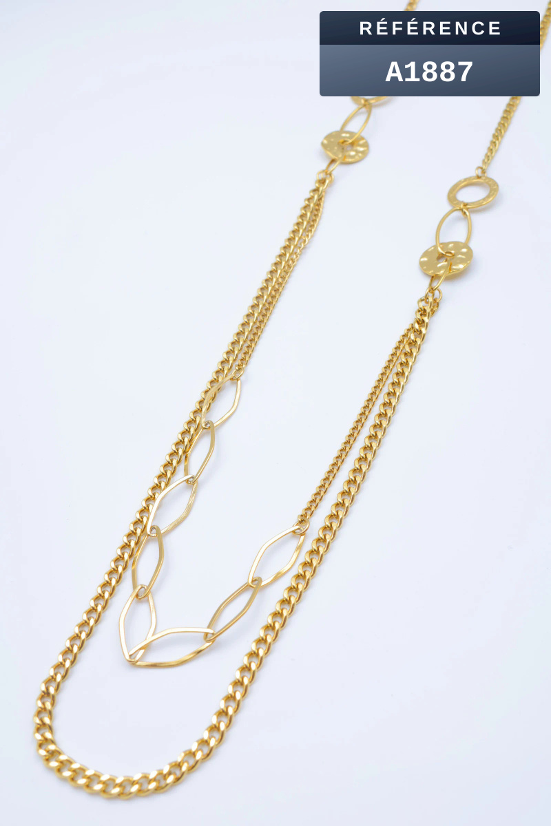 Grossiste Beli & Jolie - Collier en acier inoxydable