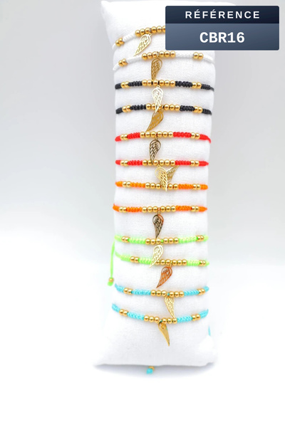 Grossista Beli & Jolie - Set di 12 braccialetti in acciaio inossidabile con cuscino Grossista Beli & Jolie - Set di 12 braccialetti in acciaio inossidabile con cuscino