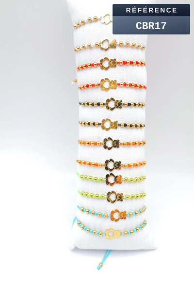 Grossista Beli & Jolie - Set di 12 braccialetti in acciaio inossidabile con cuscino Grossista Beli & Jolie - Set di 12 braccialetti in acciaio inossidabile con cuscino