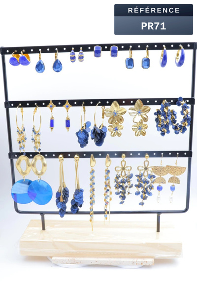 Grossista Beli & Jolie - Set di 16 orecchini con espositore Grossista Beli & Jolie - Set di 16 orecchini con espositore