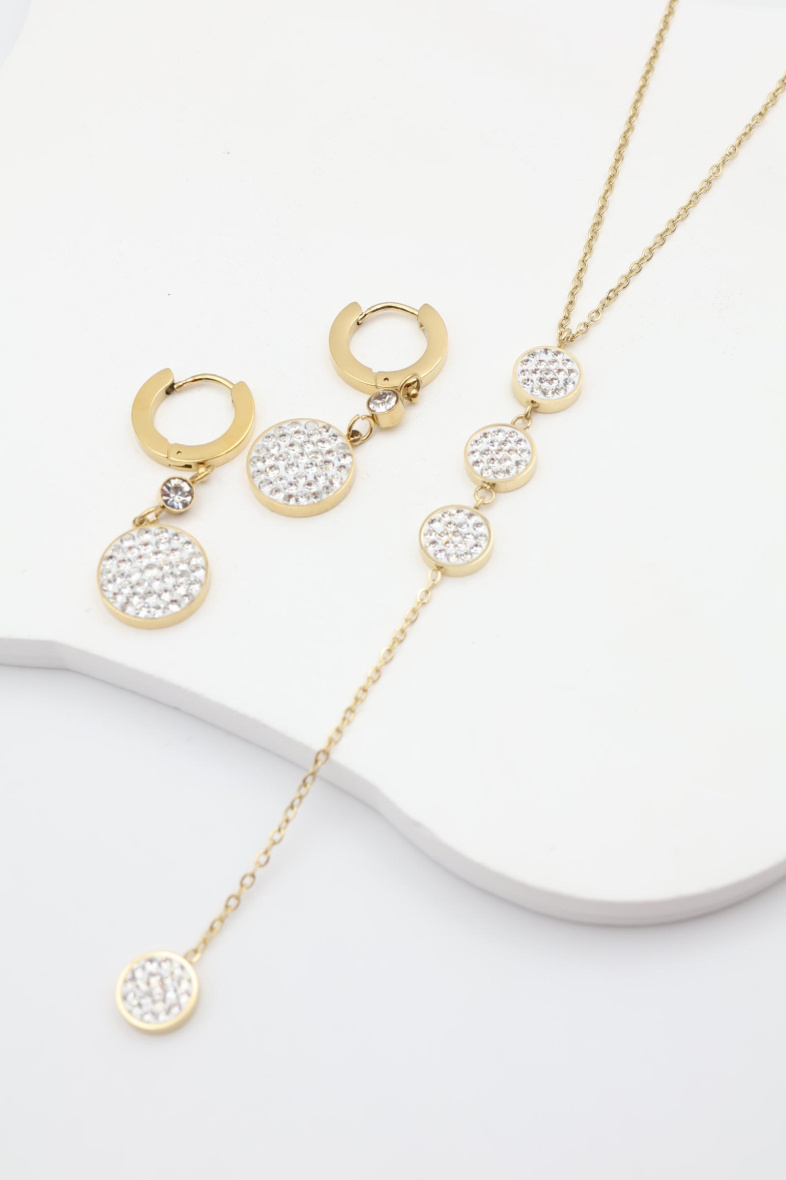 Grossiste Beli & Jolie - Parure de bijoux en acier inoxydable