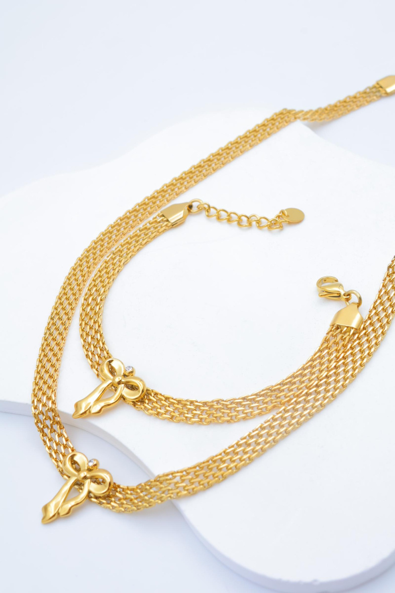 Grossista Beli & Jolie - Set di gioielli in acciaio inossidabile