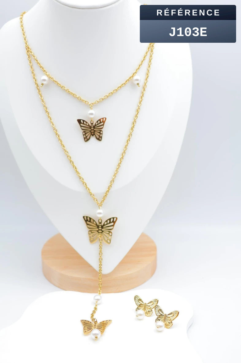 Grossista Beli & Jolie - Set di gioielli in acciaio inossidabile