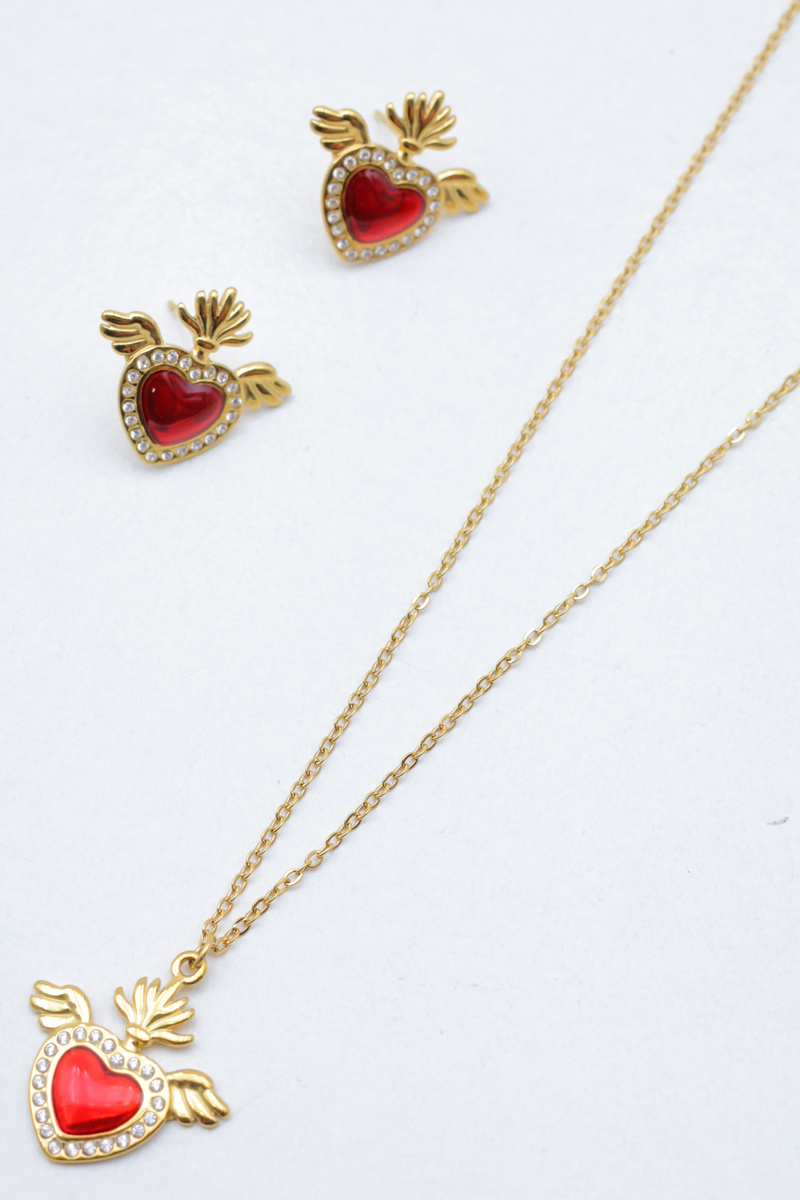 Grossiste Beli & Jolie - Parure de bijoux en acier inoxydable