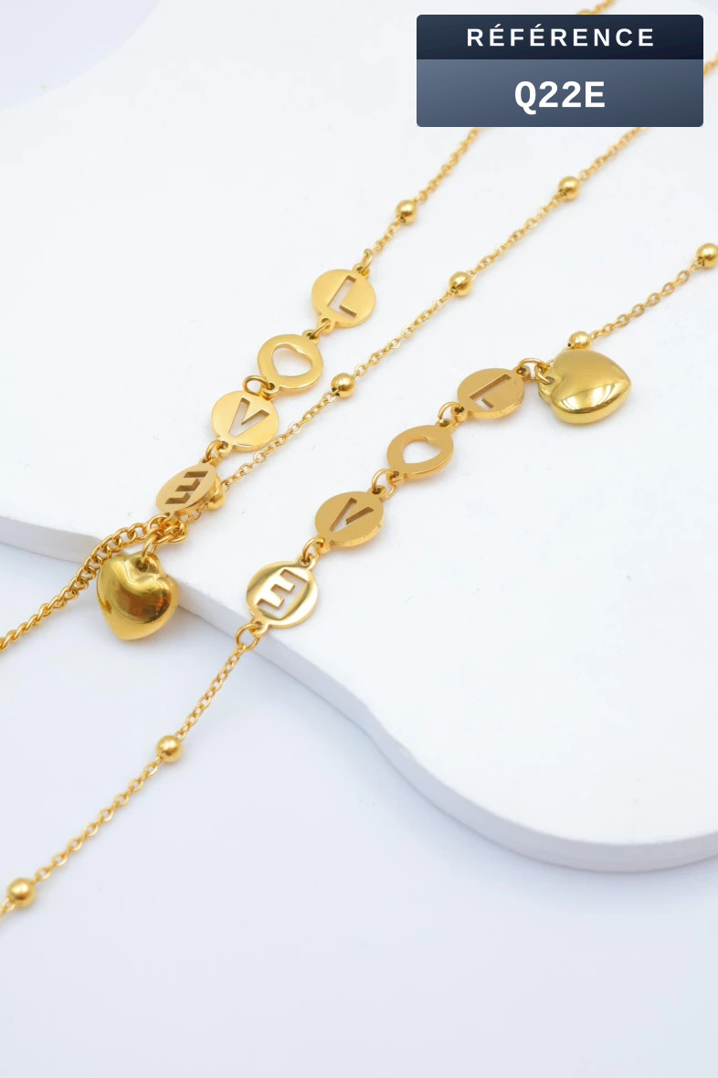 Grossista Beli & Jolie - Set di gioielli in acciaio inossidabile
