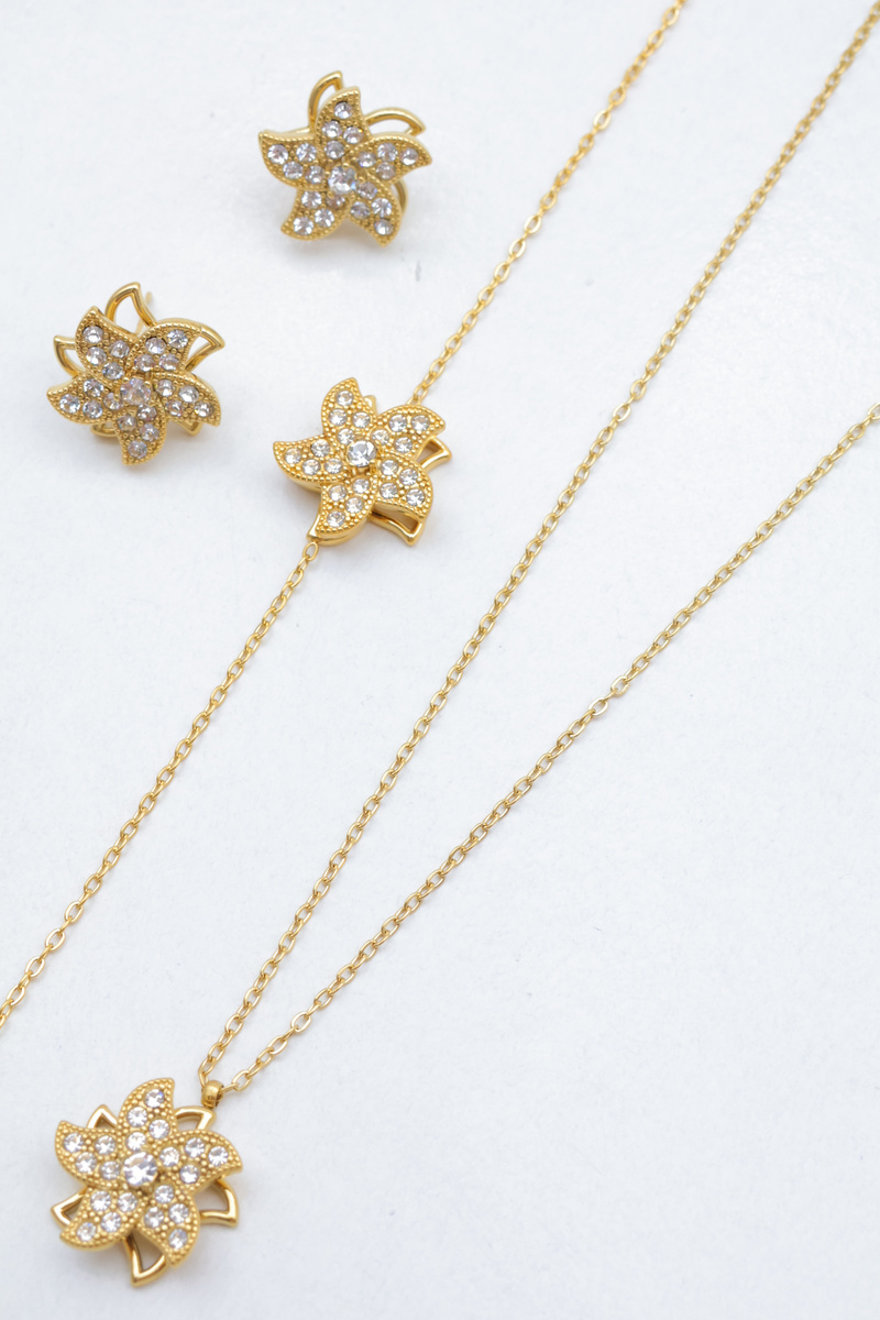 Grossiste Beli & Jolie - Parure de bijoux en acier inoxydable