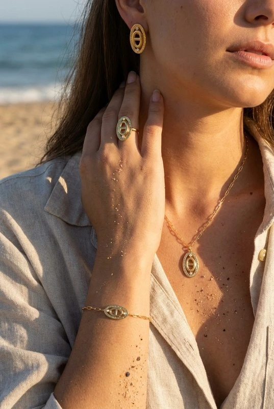 Grossiste Beli & Jolie - Parure de bijoux en acier inoxydable