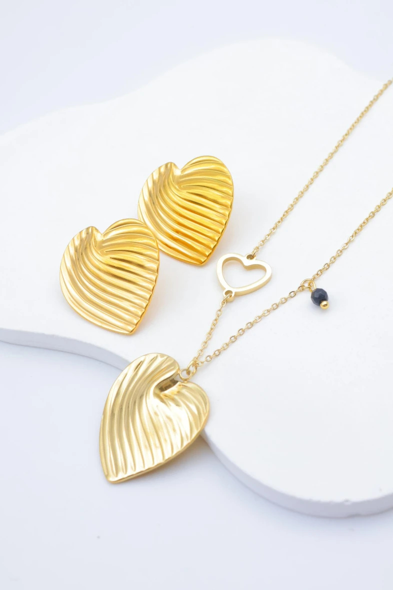 Mayorista Beli & Jolie - Juego de joyas de acero inoxidable