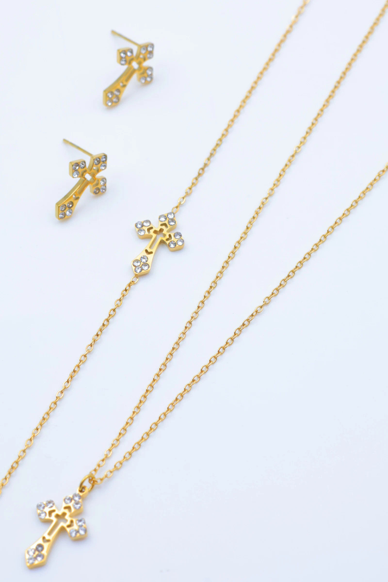 Mayorista Beli & Jolie - Juego de joyas de acero inoxidable