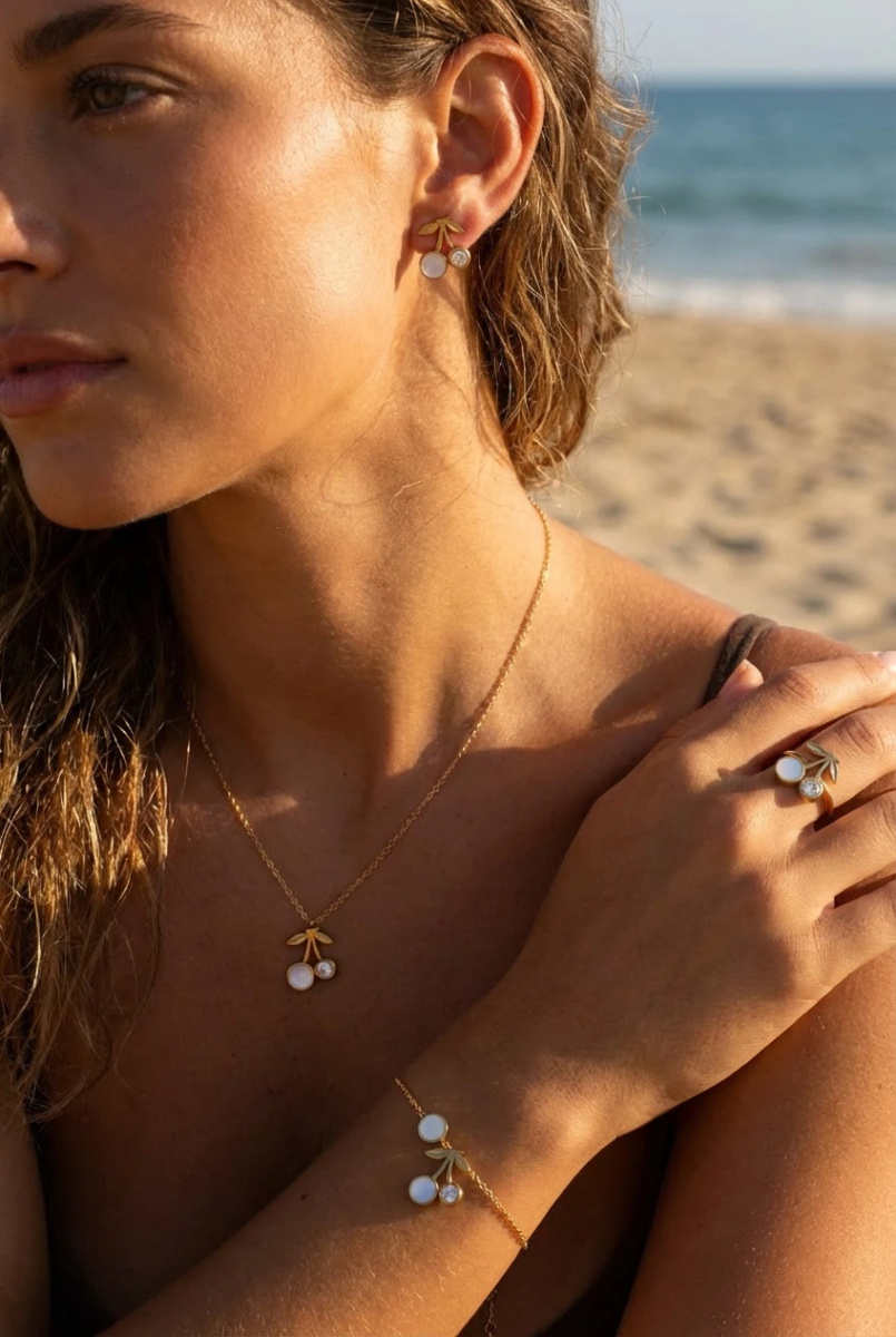 Mayorista Beli & Jolie - Juego de joyas de acero inoxidable