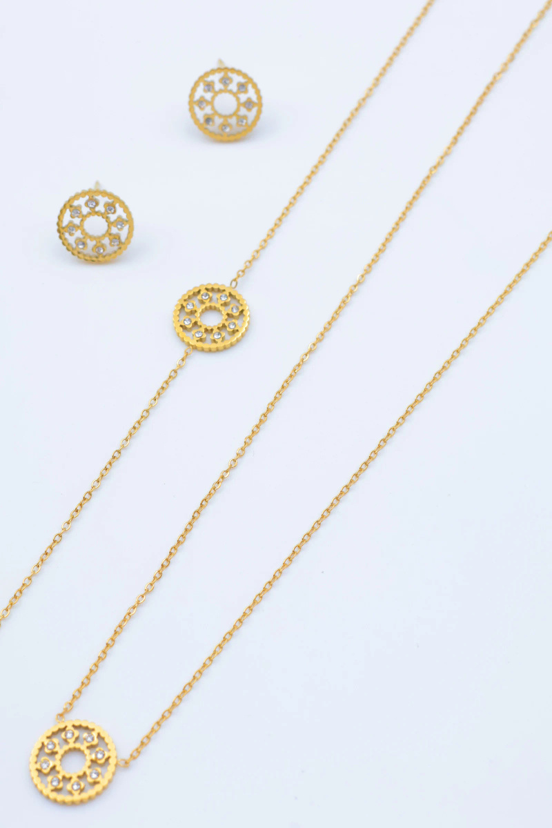 Grossiste Beli & Jolie - Parure de bijoux en acier inoxydable