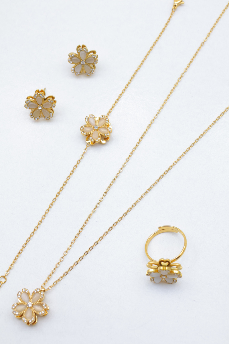 Grossiste Beli & Jolie - Parure de bijoux en acier inoxydable