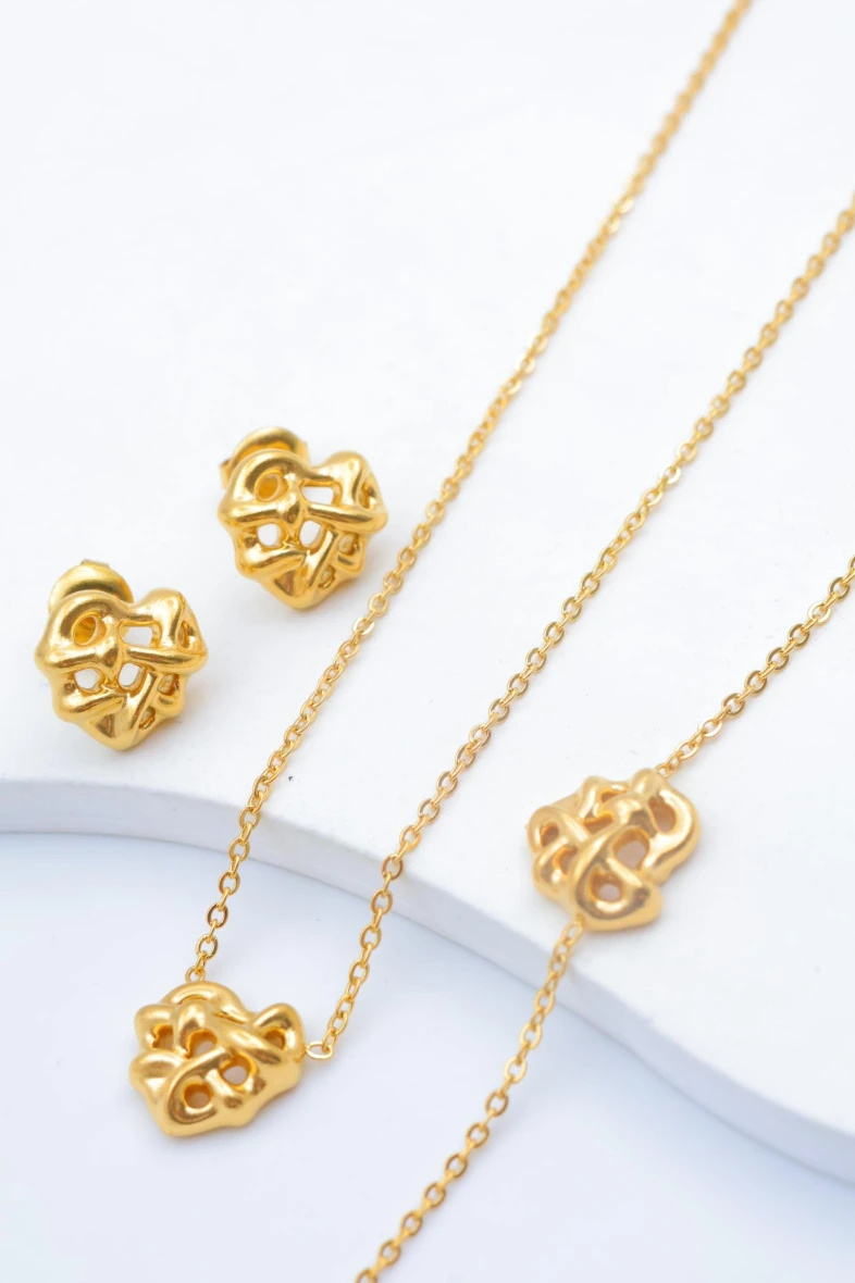 Mayorista Beli & Jolie - Juego de joyas de acero inoxidable