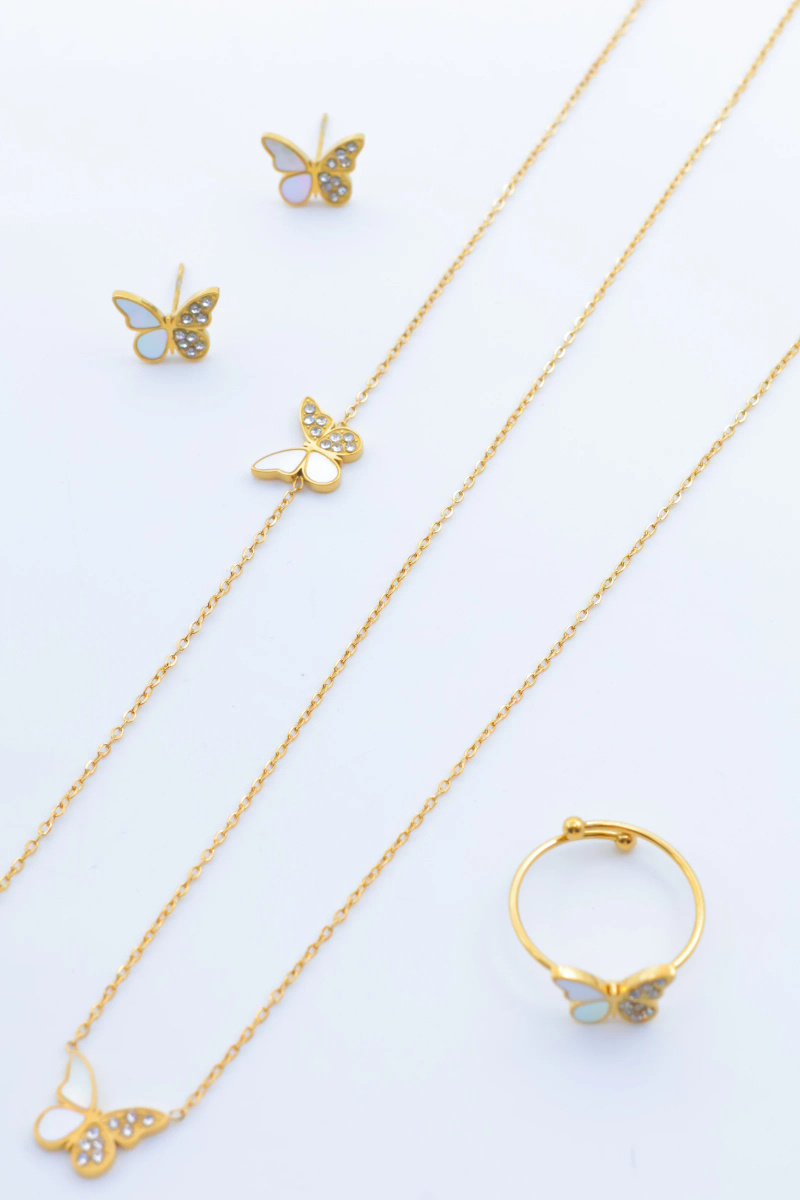 Grossiste Beli & Jolie - Parure de bijoux en acier inoxydable