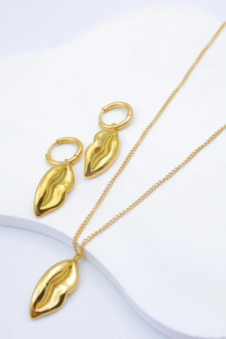 Mayorista Beli & Jolie - Juego de joyas de acero inoxidable