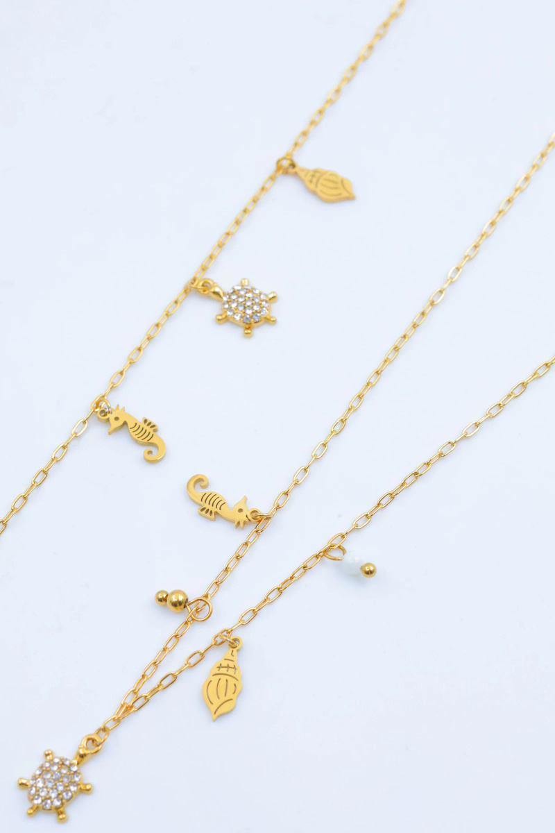 Grossiste Beli & Jolie - Parure de bijoux en acier inoxydable