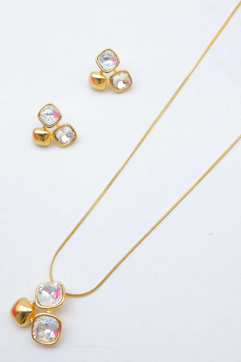 Grossiste Beli & Jolie - Parure de bijoux en acier inoxydable