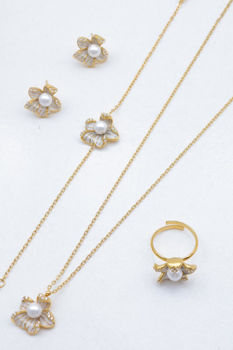 Grossista Beli & Jolie - Set di gioielli in acciaio inossidabile