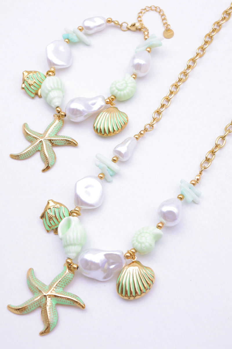 Grossiste Beli & Jolie - Parure de bijoux en acier inoxydable