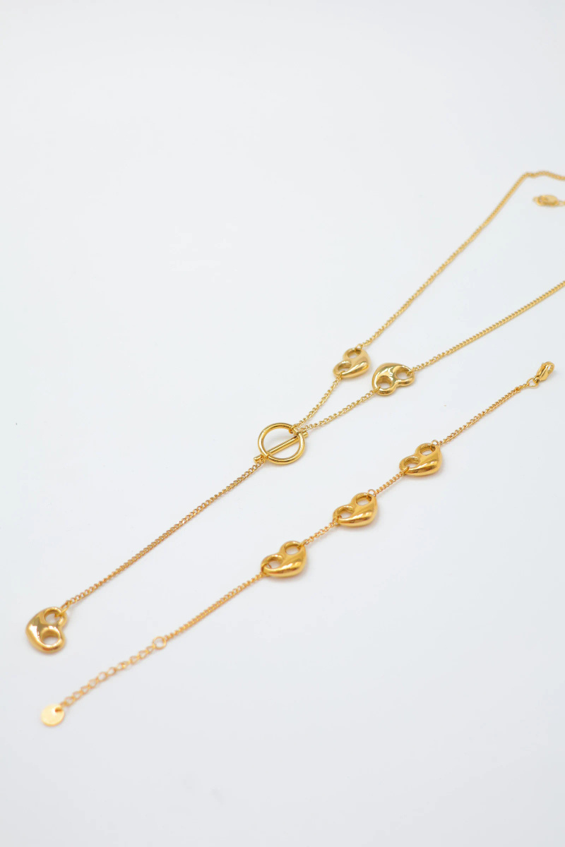 Grossiste Beli & Jolie - Parure de bijoux en acier inoxydable