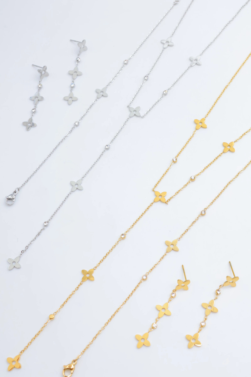 Grossiste Beli & Jolie - Parure de bijoux en acier inoxydable