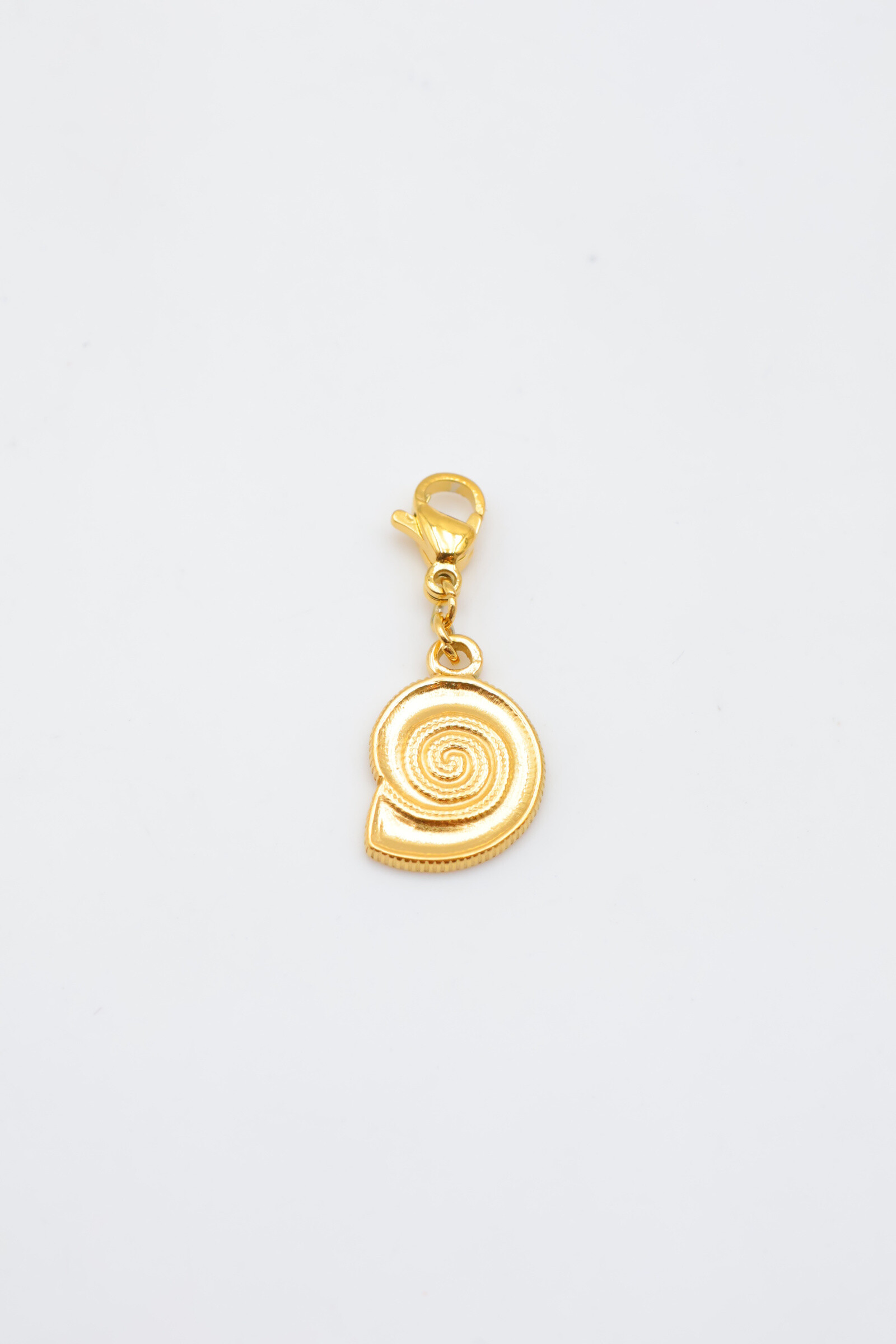 Wholesaler Beli & Jolie - Spiral snail pendant in stainless steel