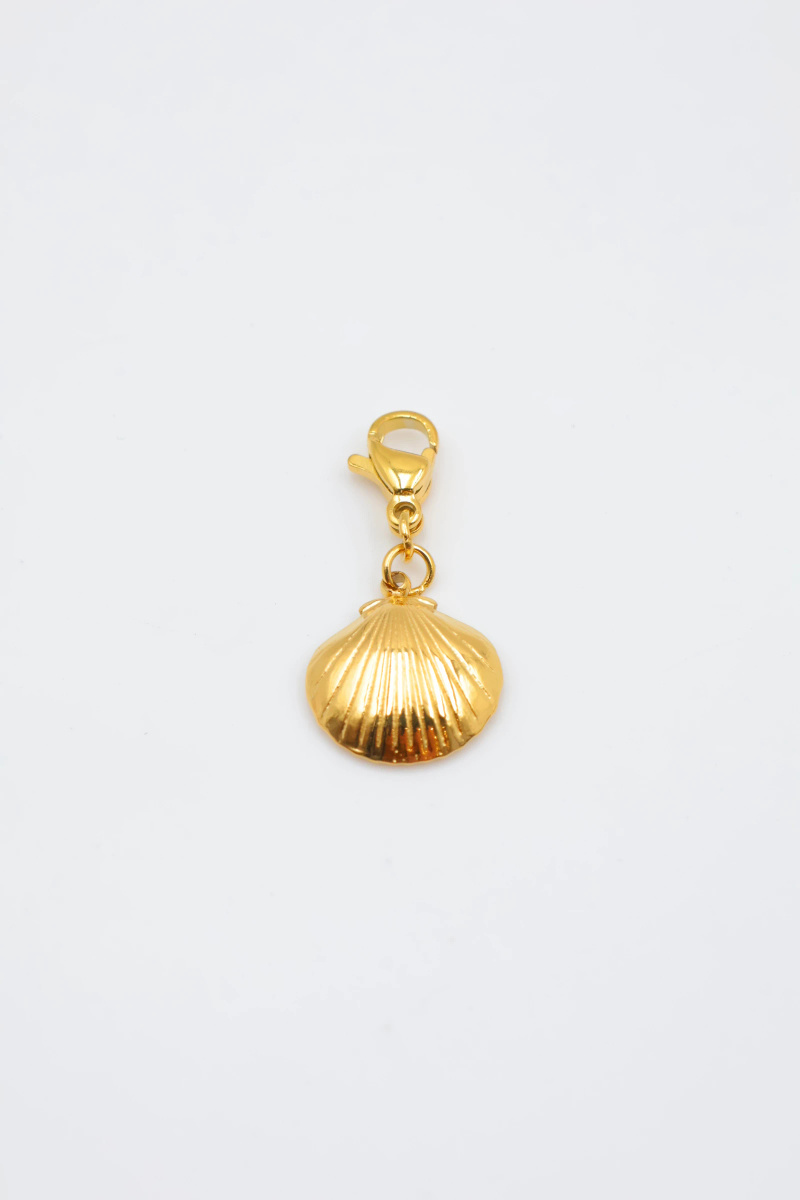 Grossiste Beli & Jolie - Pendentif coquillage en acier inoxydable