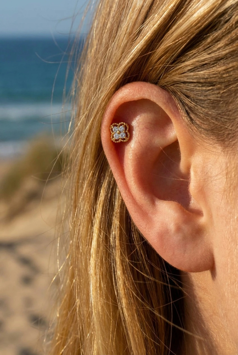 Mayorista Beli & Jolie - Piercing de oreja de acero inoxidable