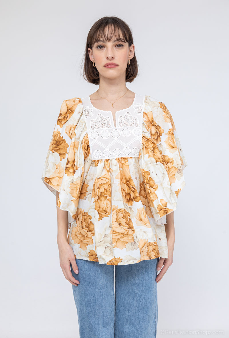 Wholesaler Bellavie - FLOWER BLOUSE