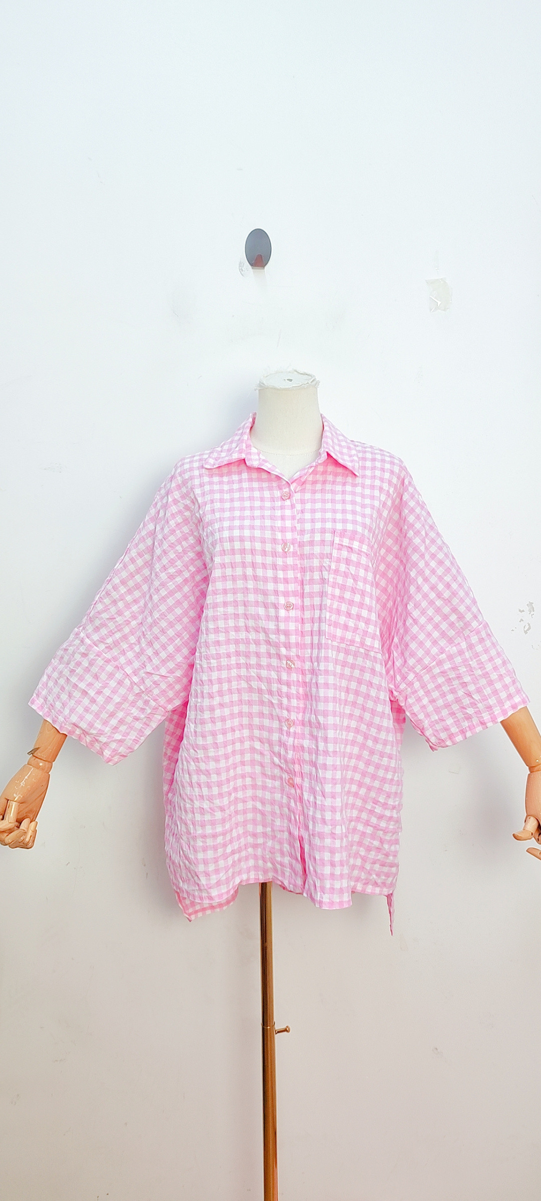 Grossista Bellavie - CAMICIA A QUADRI MANICA 3/4
