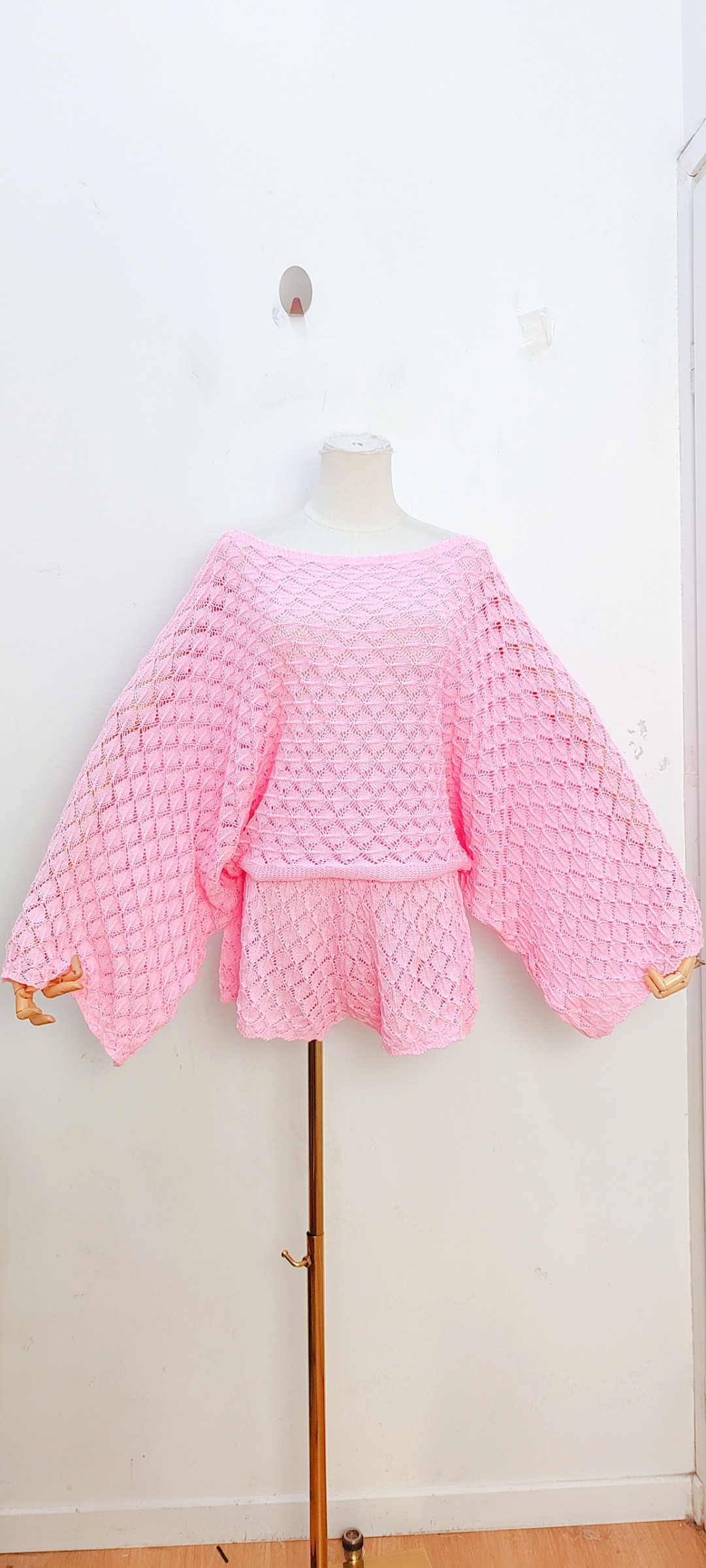 Mayorista Bellavie - CONJUNTO DE CROCHET CON SHORTS DE CINTURA ALTA