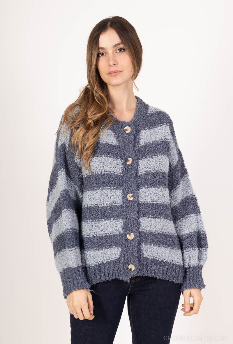 Grossiste Bellavie - GILET CARDIGAN EN MAILLE  4%ALPAGA  8%LAINE