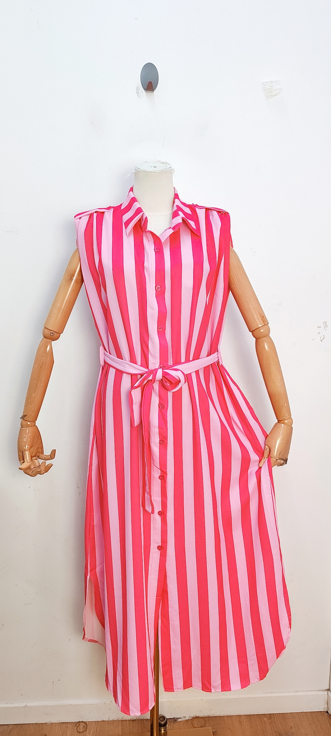 Großhändler Bellavie - HEMDKLEID MIT STREIFEN
