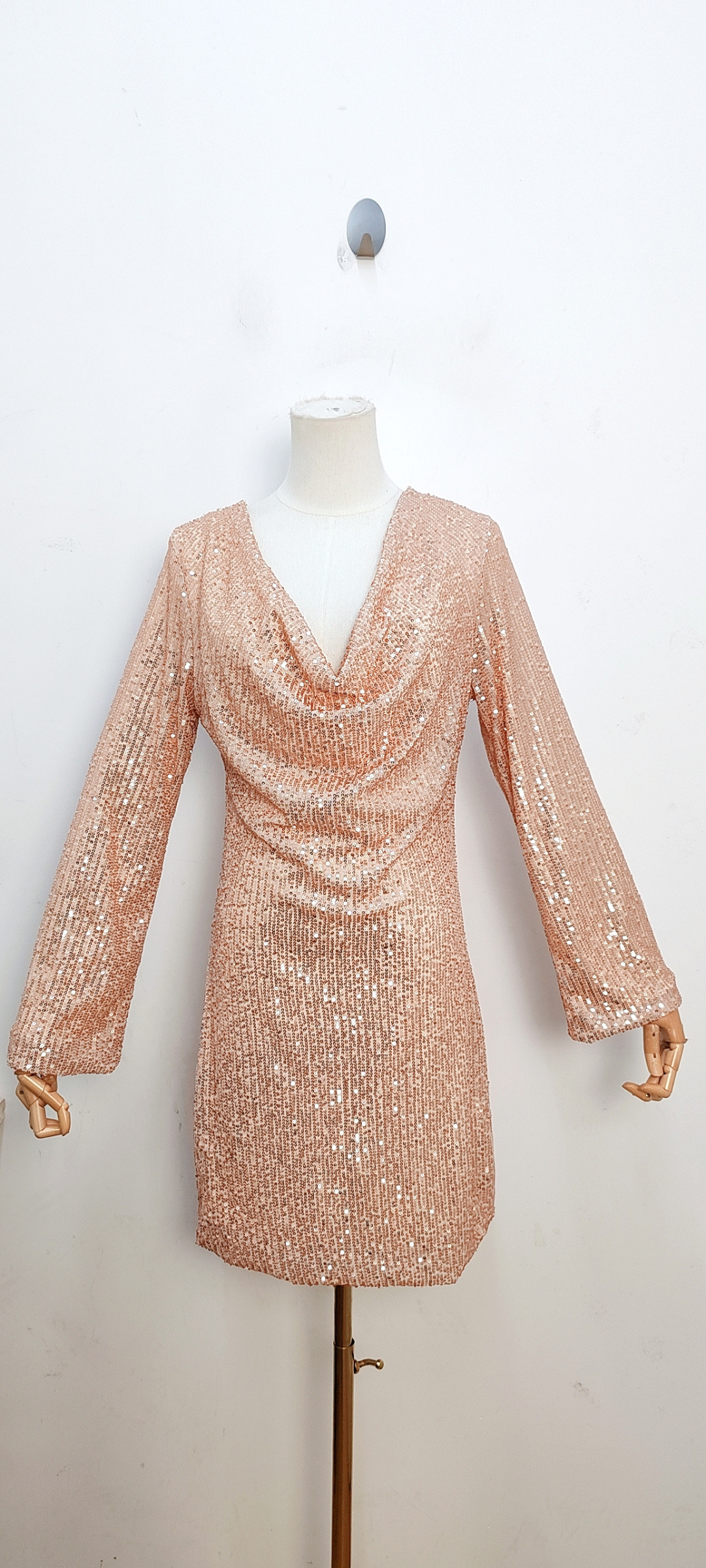 Wholesaler Bellavie - SEQUIN LONG-SLEEVE DRESS INSIDE OUT