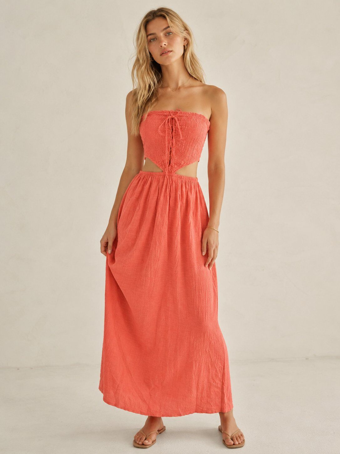 Grossiste Bellavie - ROBE LONGUE EN COTON